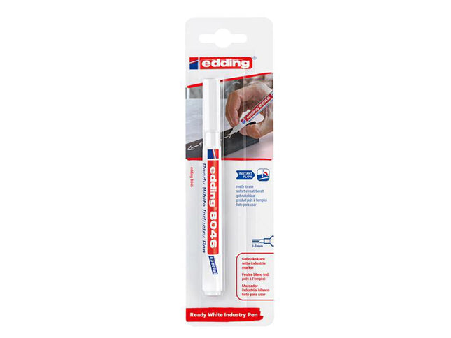 Edding 8046 Ready White Industry Pen (Blister Packed)