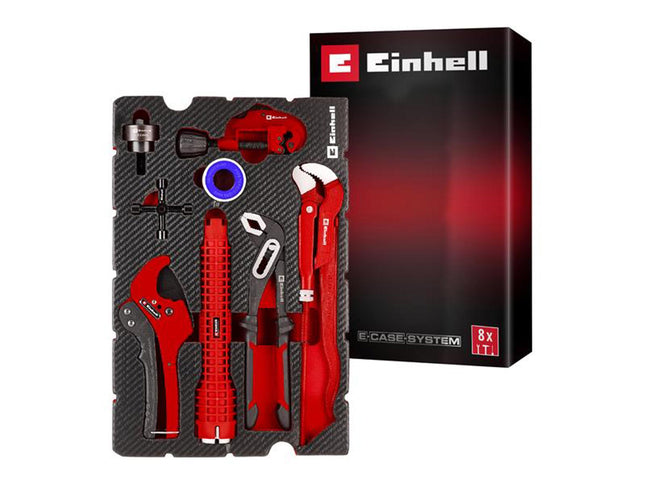 Einhell E-Case Inlay Plumbing Installation Set, 8 Piece