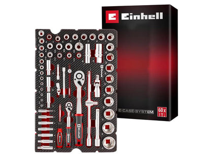Einhell E-Case Inlay Socket Set, 60 Piece
