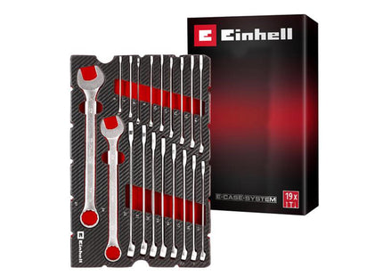 Einhell E-Case Inlay Combination Spanner Set, 19 Piece