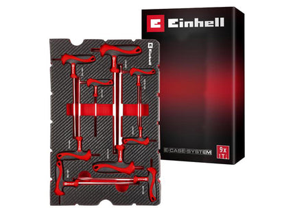Einhell E-Case Inlay T-Handle Screwdriver Set, 9 Piece