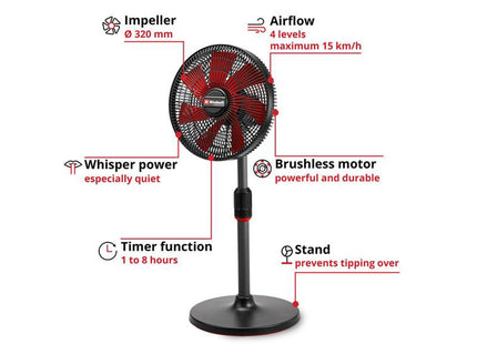 Einhell Ge-Cf 18/320 P Li-Solo Floor Standing Fan 18V Bare Unit