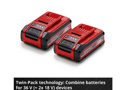 Einhell Plus Power X-Change Battery Twin Pack 18V 2 X 4.0Ah Li-Ion