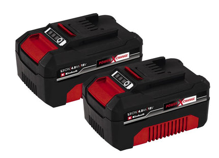 Einhell Power X-Change Battery Twin Pack 18V 4.0Ah Li-ion EINPXBAT4X2