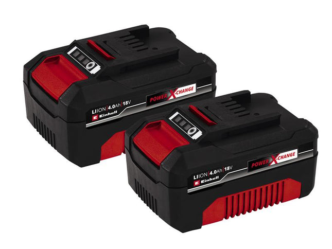 Einhell Power X-Change Battery Twin Pack 18V 4.0Ah Li-ion EINPXBAT4X2