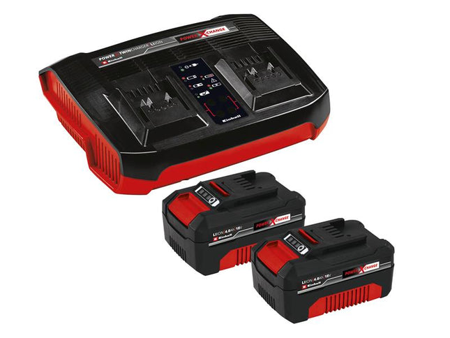 Einhell Power X-Change Battery & Charger Starter Kit 18V 2 x 4.0Ah Li-ion