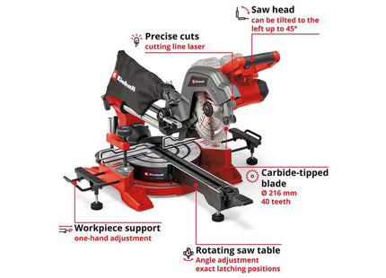 Einhell Te-Sm 36/8 L Li-Solo Sliding Mitre Saw 36V Bare Unit