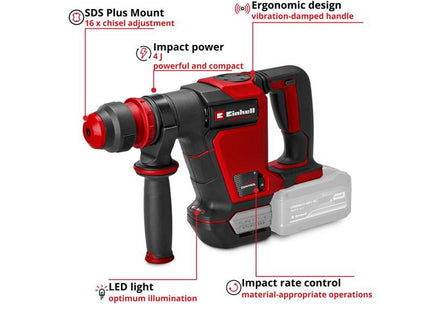 Einhell Tp-Dh 18/4 Li Bl - Solo Professional Demolition Hammer 18V Bare Unit
