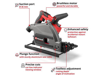 Einhell Tp-Ps 18/165 Li Bl - Solo Professional Plunge Cut Saw 18V Bare Unit