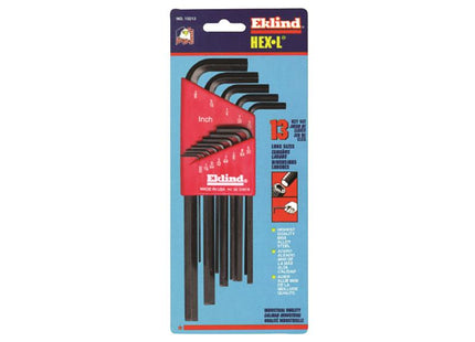 Eklind REK10213 Imperial Long Handle Hex L-Key Set, 13 Piece 