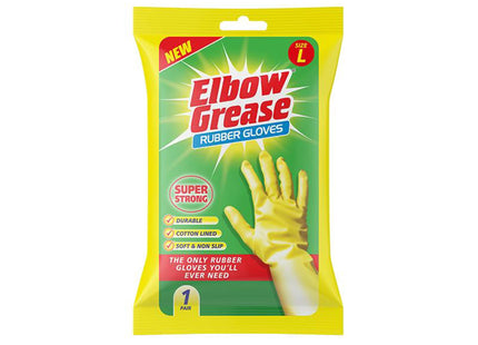 Elbow Super Strong Rubber Gloves Large Eg26