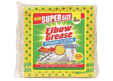 Elbow Elbow Grease Supersize Cloth  X 3 Eg32