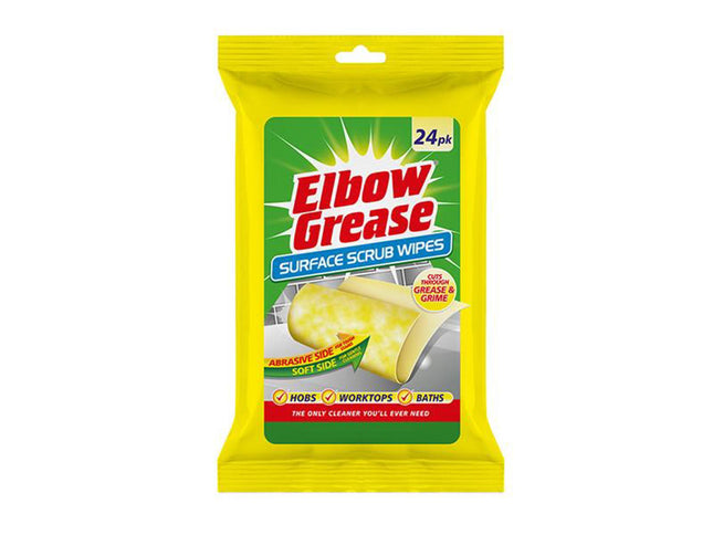 Elbow Surface Scrub Wipes X 24 Eg30