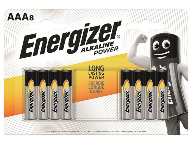 Energizer Alkaline Power Batteries Aaa X 8 S9338