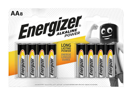 Energizer Alkaline Power Batteries Aa X 8 S9337