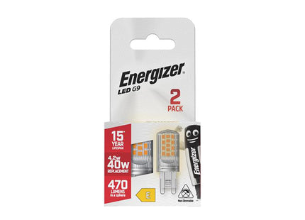Energizer Led G9 470 Lumens 4.2W 2700K X 2 S29491