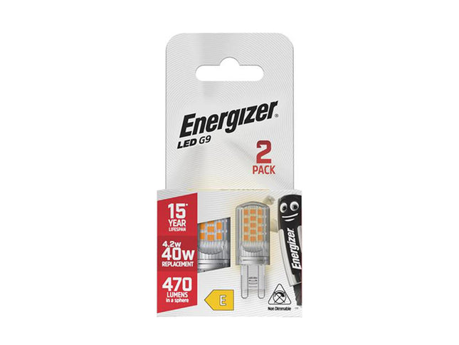 Energizer Led G9 470 Lumens 4.2W 2700K X 2 S29491