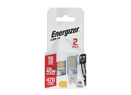 Energizer Led G9 470 Lumens 4.2W 6500K X 2 S29493