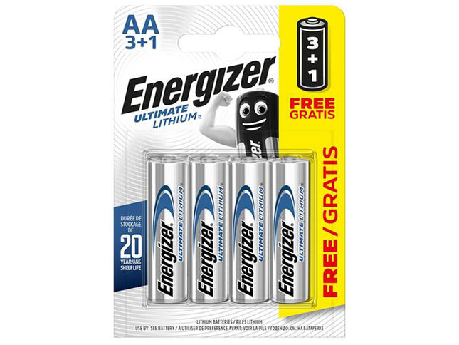 Energizer Ultimate Lithium Aa X 3 +1 Foc S5715