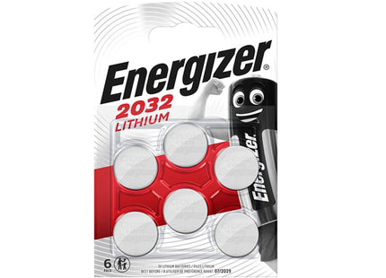 Energizer Cr2032 Lithium Coin Cell X 6 S9086