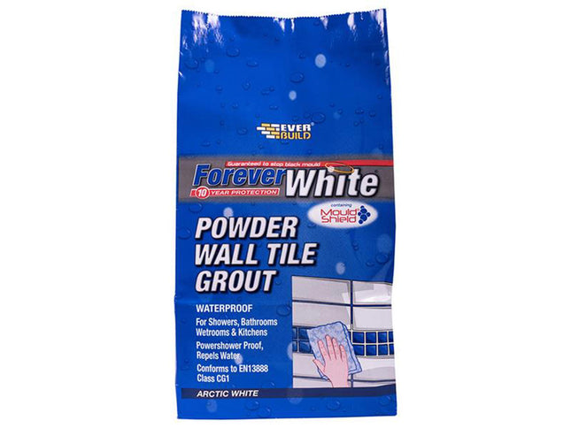 Everbuild Sika Forever White Wall Tile Grout 1.2Kg
