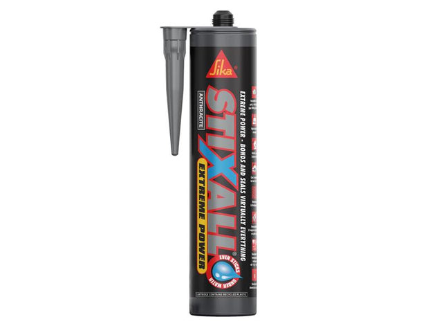 Everbuild Sika Stixall Extreme Power Cartridge Anthracite 290ml