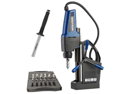 Evolution Evomag42 Magnetic Drill Pro Pack 1200W 240V - 1500kg Adhesion - Ideal for Steel Fabrication