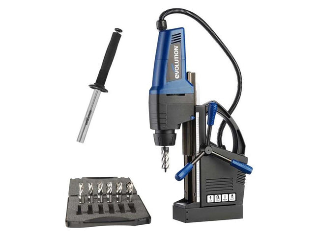 Evolution Evomag42 Magnetic Drill Pro Pack 1200W 240V - 1500kg Adhesion - Ideal for Steel Fabrication