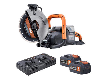 Evolution R260DCT-Li Cordless Disc Cutter 260mm 18V 2 x 8.0Ah Li-Ion - 109-0001A - Ideal for Professionals