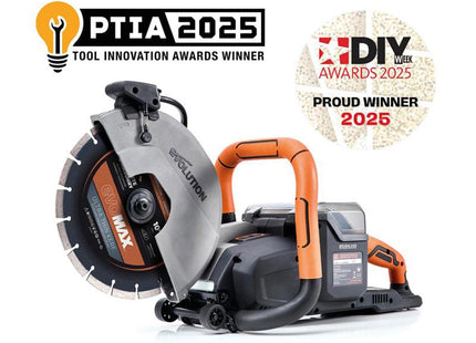 Evolution R260DCT-Li Cordless Disc Cutter 260mm 18V - 109-0001 - For Masonry and Concrete Cutting