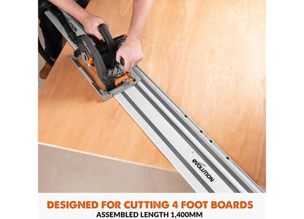 Evolution ST1400-G2 Universal Circular Saw Track Set 1.4M - 004-0011 - Perfect for Accurate Cuts