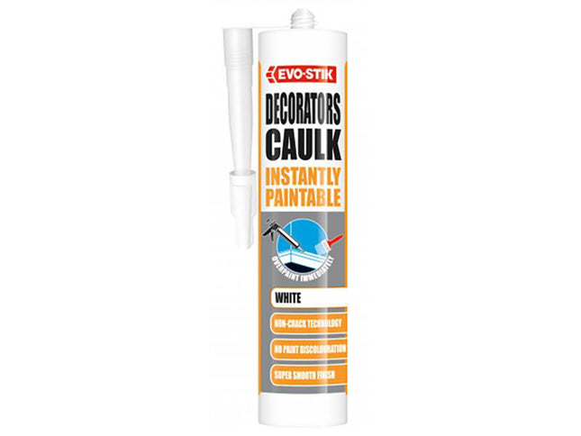 Evo-Stik Decorators Caulk Instantly Paintable White 310Ml