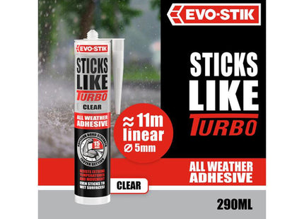 Evo-Stik Sticks Like Turbo Clear 290Ml