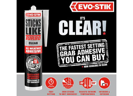 Evo-Stik Sticks Like Turbo Clear 290Ml