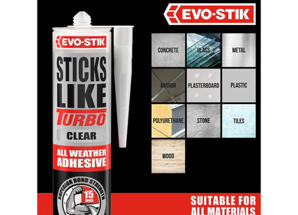 Evo-Stik Sticks Like Turbo Clear 290Ml