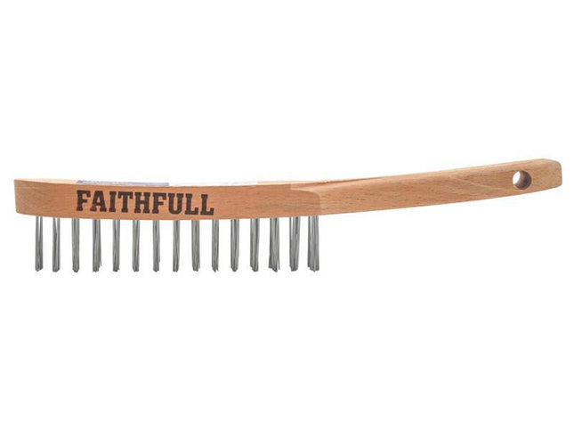 Faithfull Lightweight Scratch Brush, Two Row