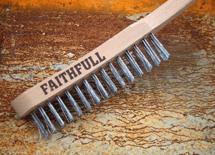 Faithfull Lightweight Scratch Brush, Two Row
