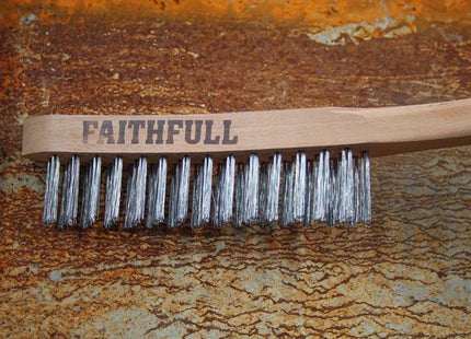 Faithfull Lightweight Scratch Brush, Three Row