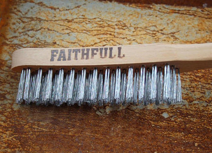 Faithfull Lightweight Scratch Brush, Four Row