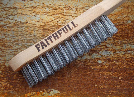 Faithfull Lightweight Scratch Brush, Four Row