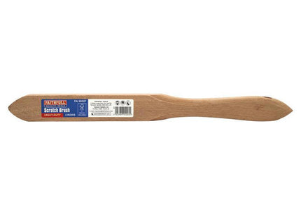 Faithfull Heavy-Duty Scratch Brush, Two Row