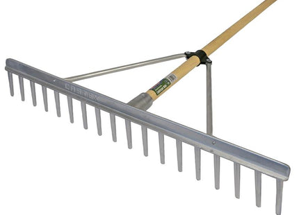 Faithfull Aluminium Landscape Rake Wooden Handle FSC 100%