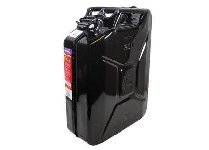 Faithfull Black Steel Jerry Can 20 litre FAIAUJERR20B