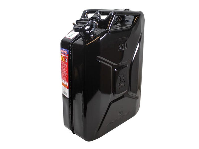 Faithfull Black Steel Jerry Can 20 litre FAIAUJERR20B