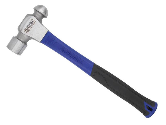 Faithfull Ball Pein Hammer 908G (32Oz) - Fibreglass Shaft for DIY and Professional Use