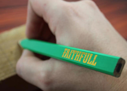 Faithfull Fsc Carpenter's Pencils - Green / Hard (Pack 10)