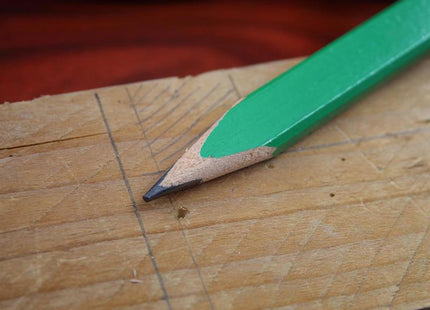 Faithfull Fsc Carpenter's Pencils - Green / Hard (Pack 10)