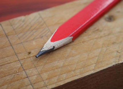 Faithfull Fsc Carpenter's Pencils - Red / Medium (Pack 10)