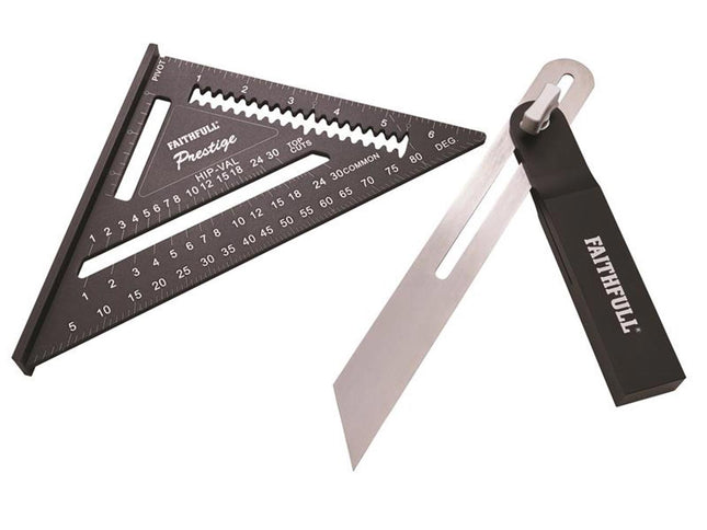 Faithfull Cnc Sliding Bevel & Quick Square Set, 2 Piece