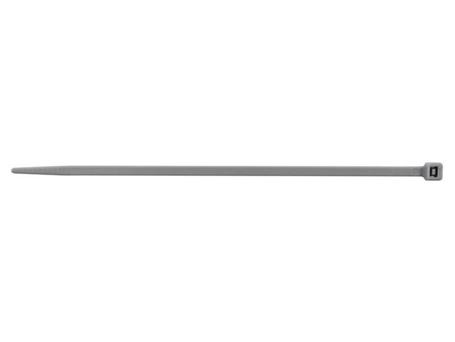 Faithfull Cable Ties Grey 3.6 x 150mm - Pack of 100 for Various Applications